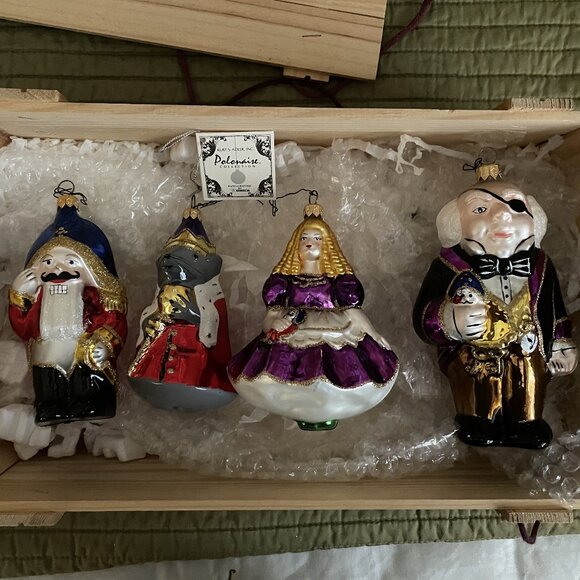 Polonaise Kurt S. Adler Nutcracker Suite Christmas Glass Ornament set - Picture 1 of 13